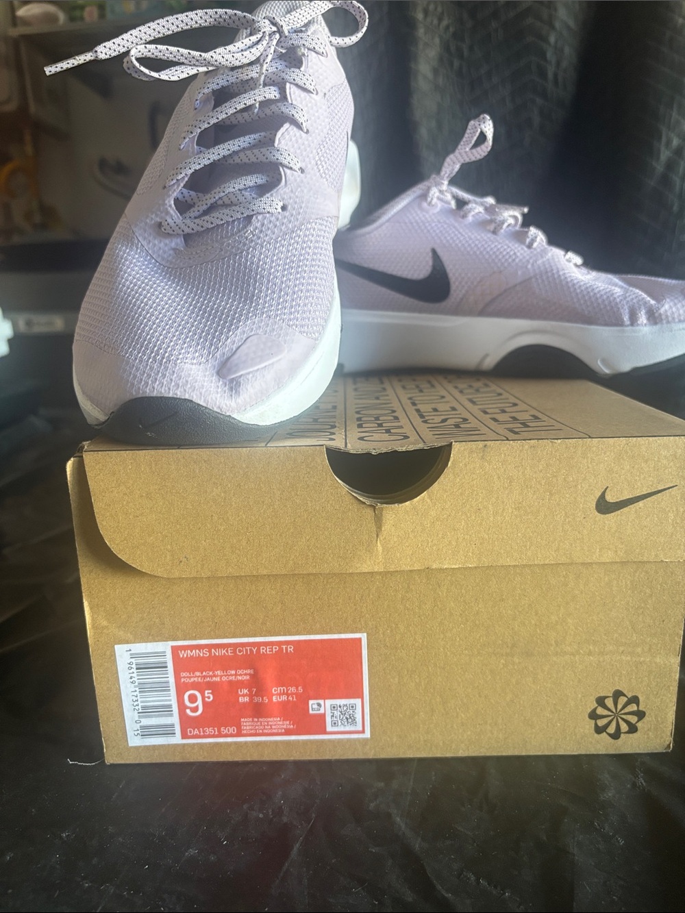 Nike City Rep Women’s Light Lavender and Black Training Sneakers